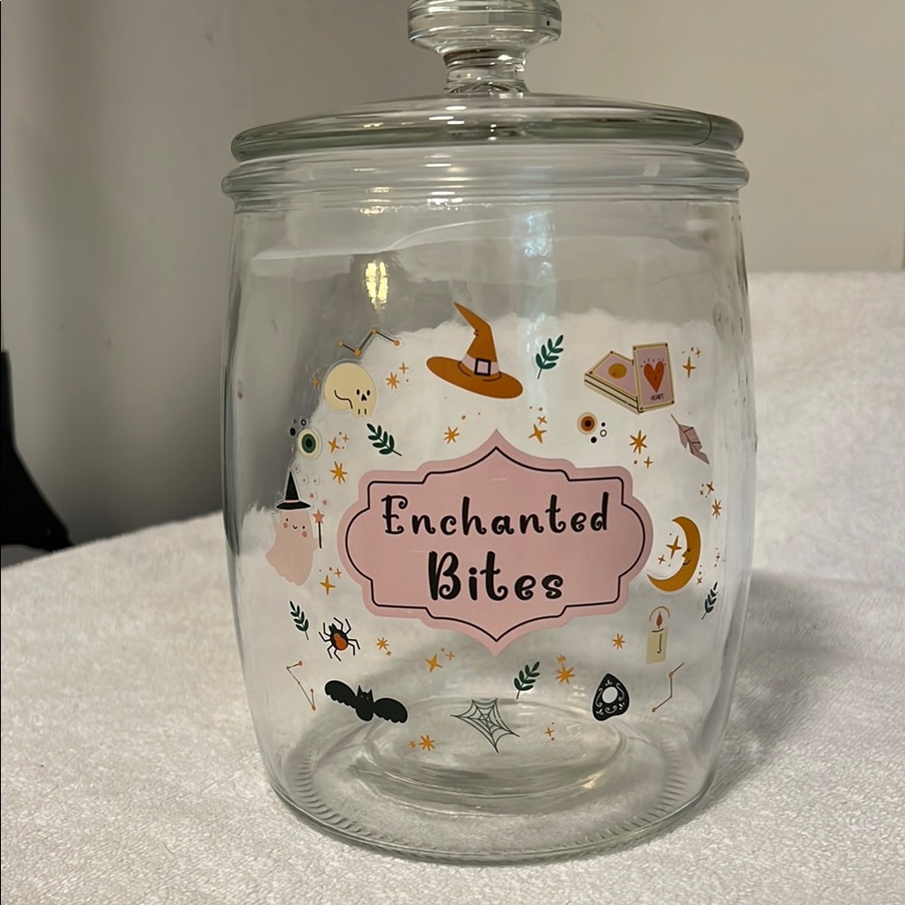 Enchanted Bites Halloween Glass Jar